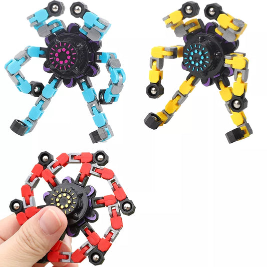 Deformable Fidget Spinner Chain Toy